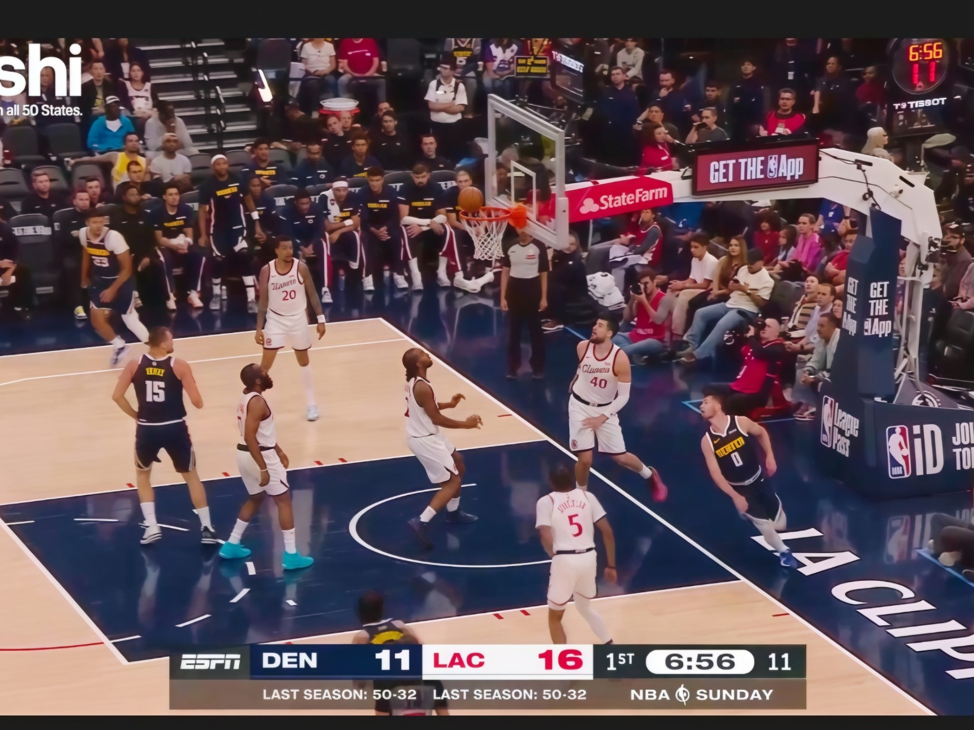 NBA常规赛快船主场116-130不敌掘金惨遭6连败约基奇55+12哈登空砍23分的简单介绍 第2张 NBA常规赛快船主场116-130不敌掘金惨遭6连败约基奇55+12哈登空砍23分的简单介绍 第2张